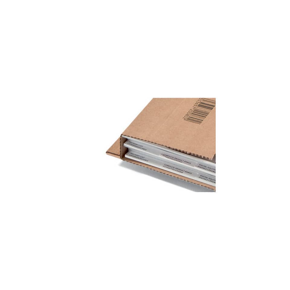 Kartonverpackung, Kartonschachtel, Paketband, Kantenfalz, Kunststoffstangen