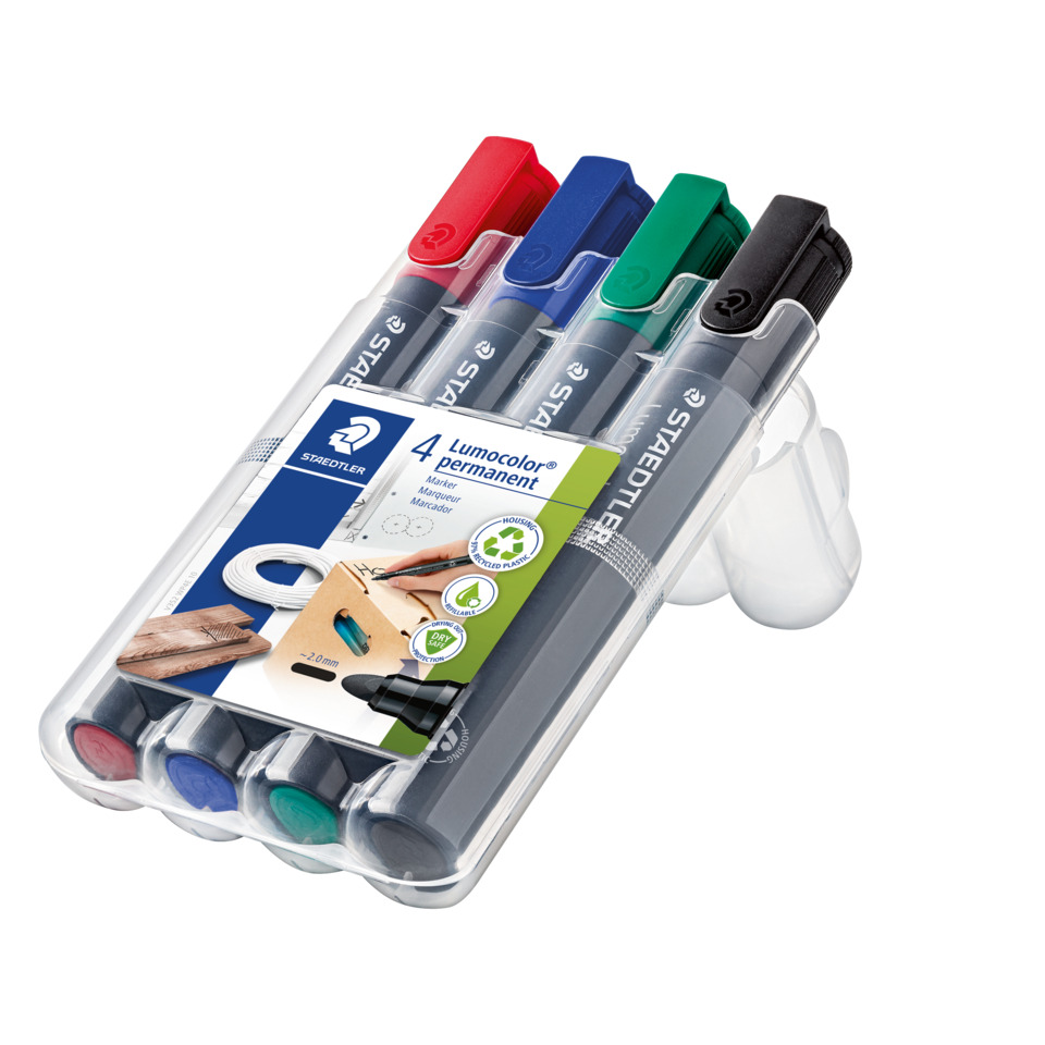Marker, Permanentmarker, 4er-Set, Stifte, Marker-Satz