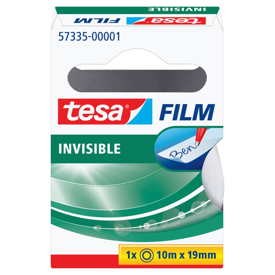 Schiebe-Testband, Filmklebeband, Invisible Folie, Glattleder, Tesafilm 10m