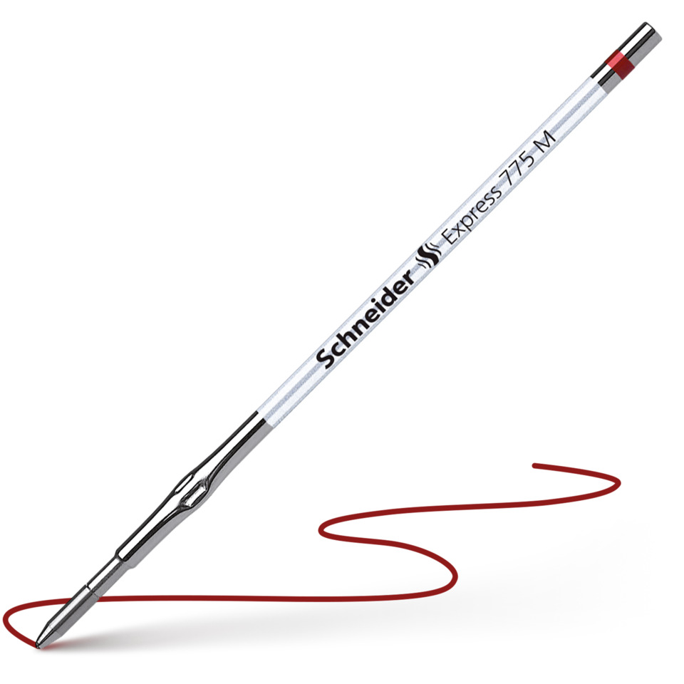stift, bleistift, mechanischer stift, rote tinte, Schneider Express 775 M