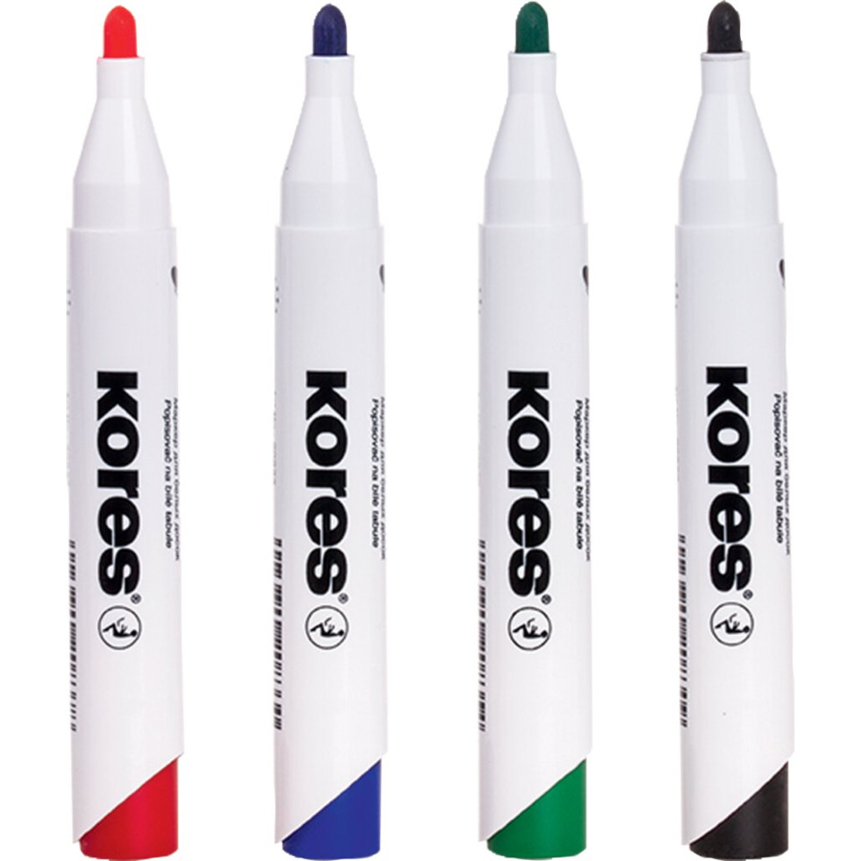 Marker, Filzstift, Korrektur, Kreidestift, 4 Farben