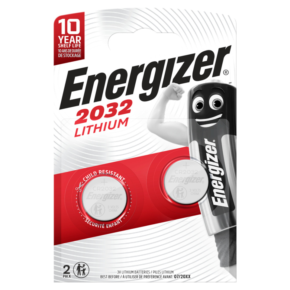 Lithium battery, CR2032, 3V, Energizer, Knopfzelle