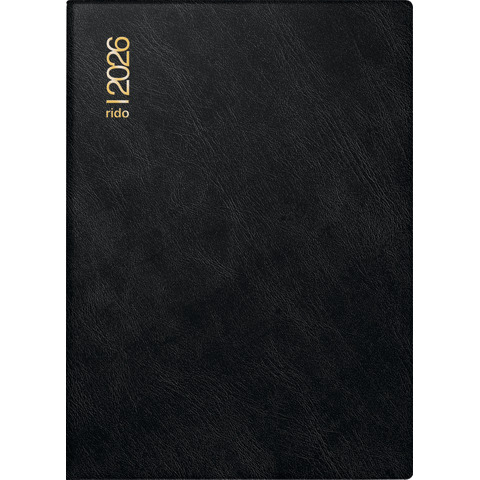 Taschenkalender Technik III 2026, 10 x 14 cm, 1T/1S, PVC, schwarz RIDO 70-18 242 906