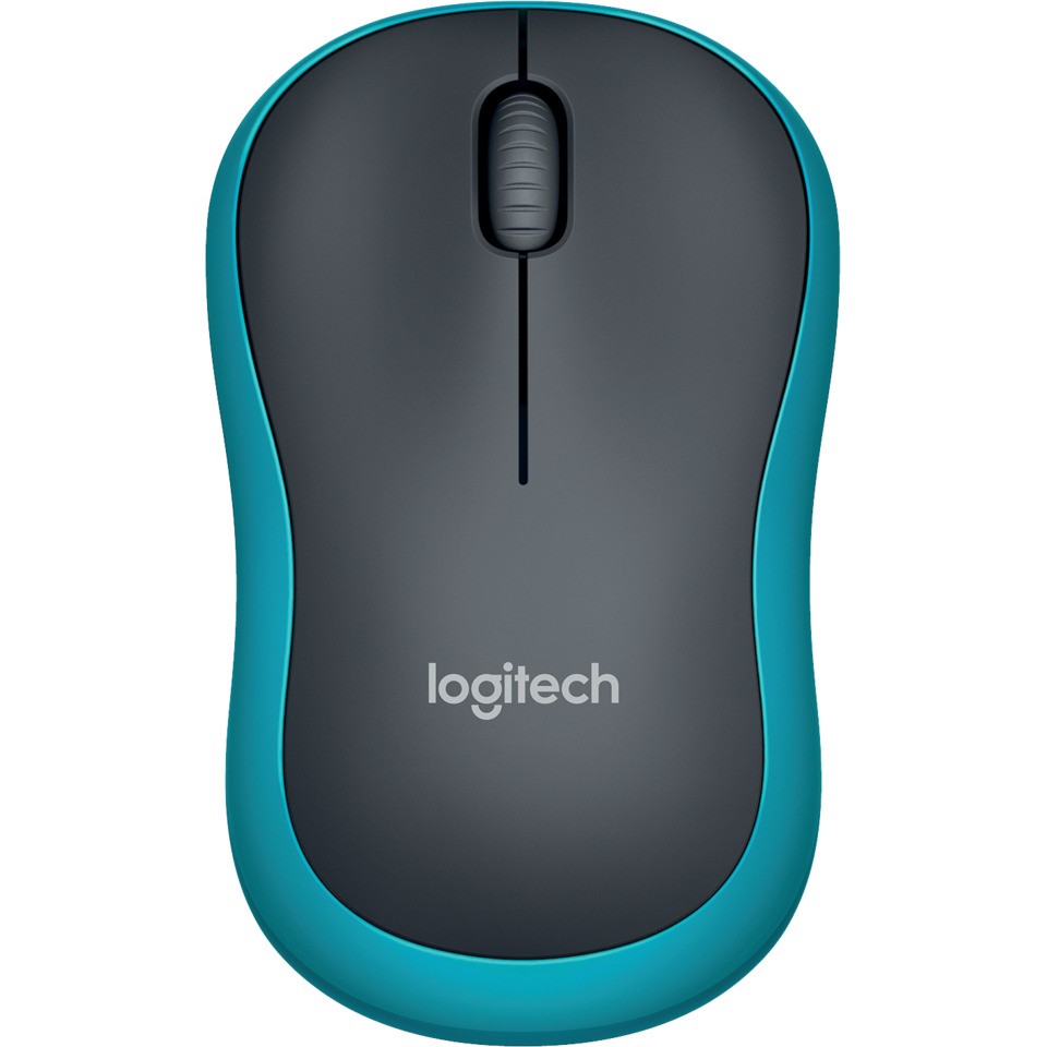 computer mouse, wireless mouse, logitech, blue, ergonomic