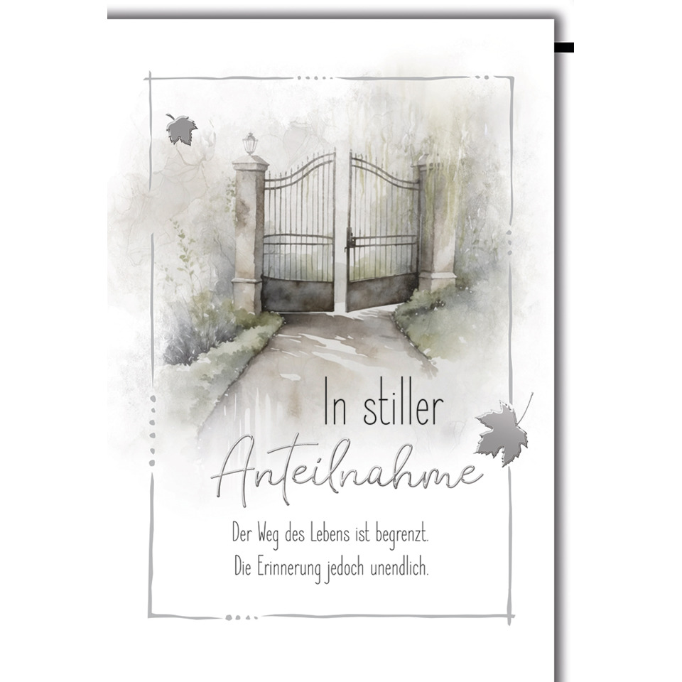 Trauerkarte, 11,5 x 17 cm  5810027