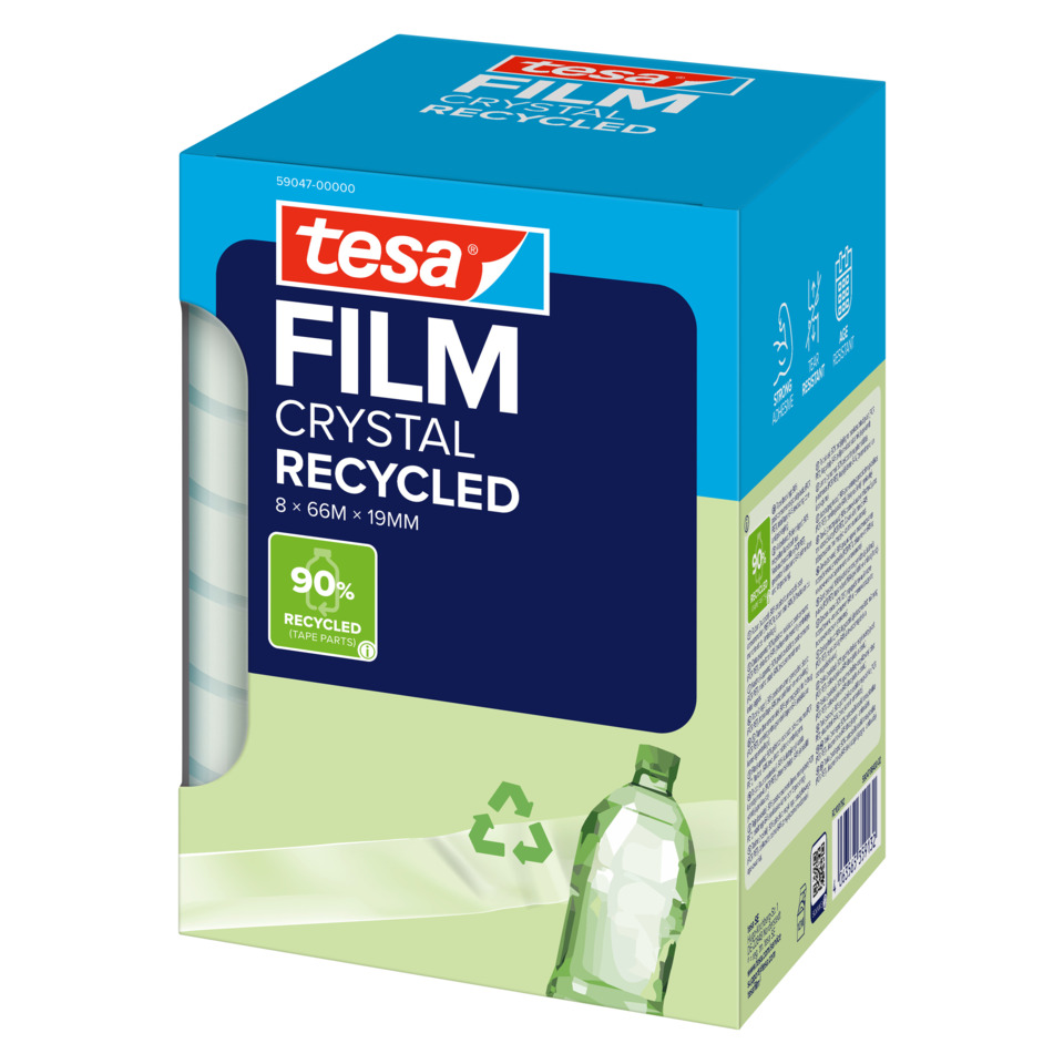 Filme, Crystal, Recycled, 80×66×19mm, Tape parts