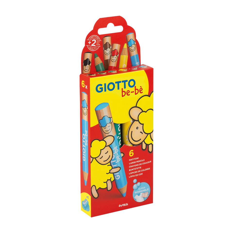 Buntstifte, Kohlestift, Marker, Holzstifte, 6er-Pack