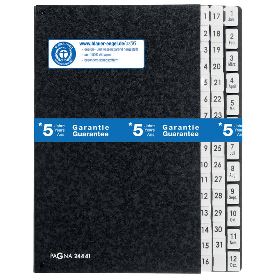 Notizbuch, Kladde, Pappeinband, Gitterkalender, PAGNA 24441