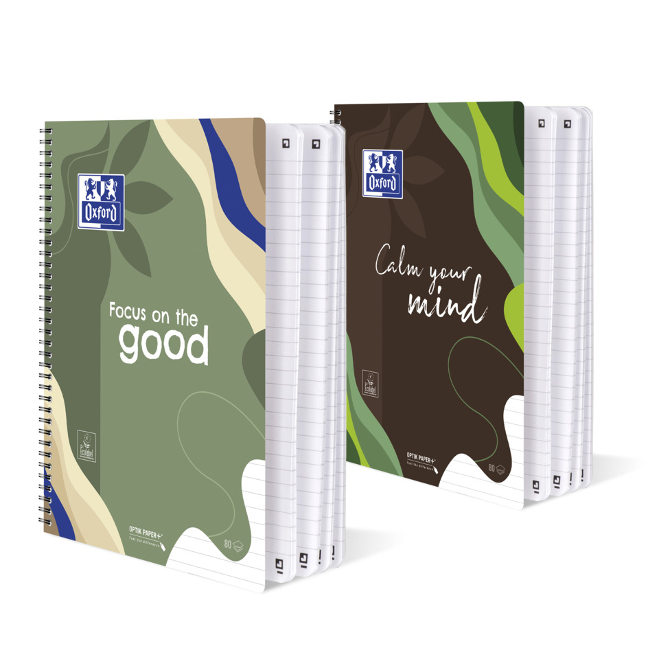 spiral notebook, notebook, A4, lined pages, two-pack