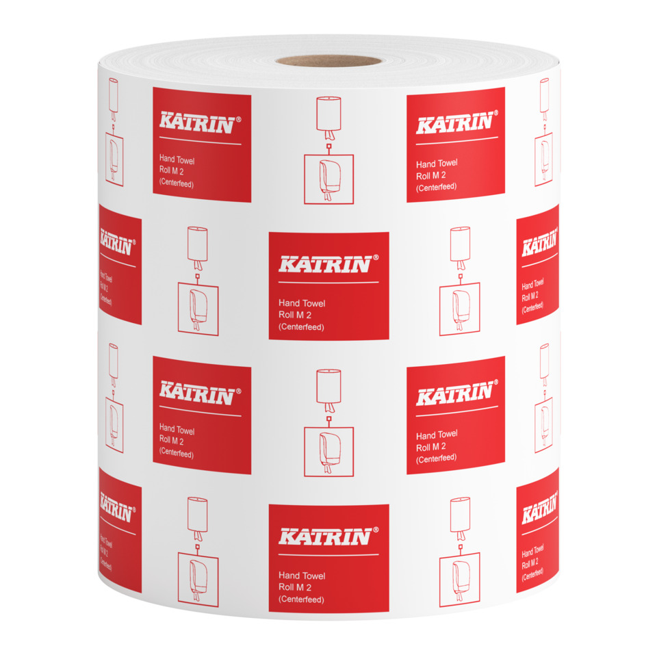 hand towel, roll, centerfed, red label, printer-friendly