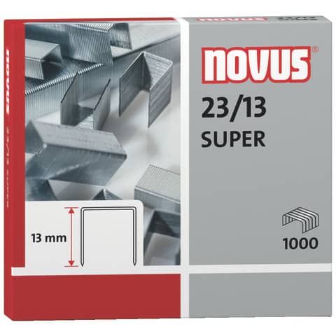 Heftklammern 23/13 Super, 1000 Stück, verzinkt NOVUS 042-0533