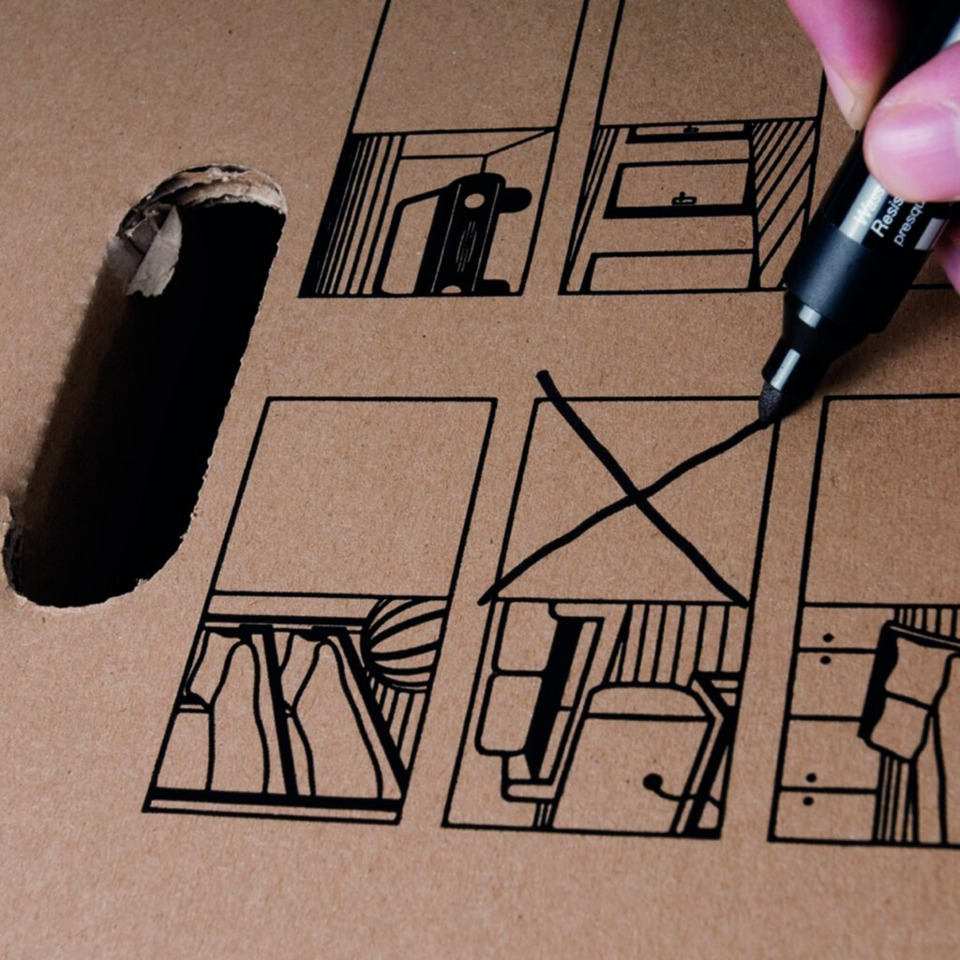 karton, gleichung, elektronik, marker, montage