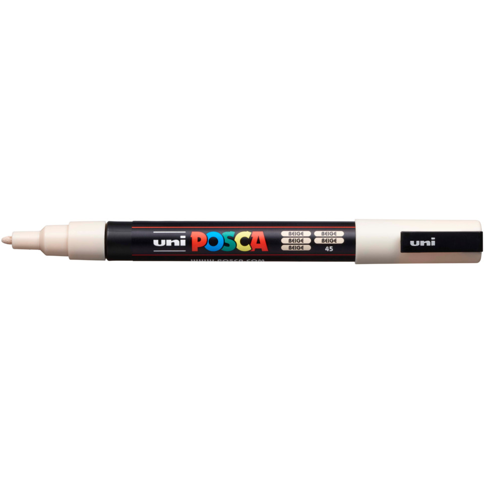 Marker, Whiteboard marker, Chisel nib, Beige cap, Uni Posca
