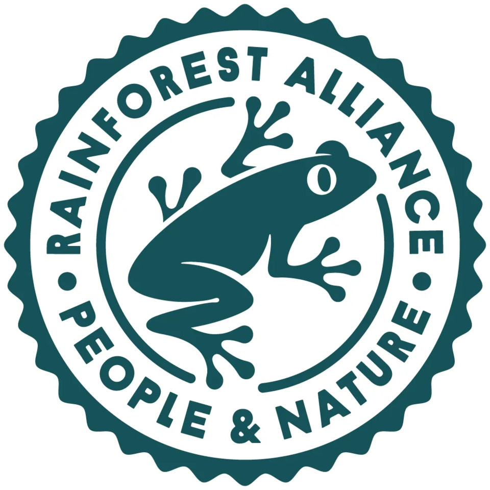 Umweltzeichen, Regenwaldalliance, Naturprodukt, Frosch, Naturfreundlich