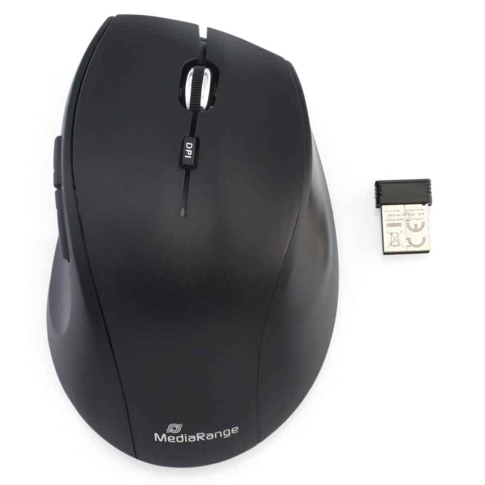 Maus, Kabellose Maus, Optische Maus, USB-Empfänger, MediaRange