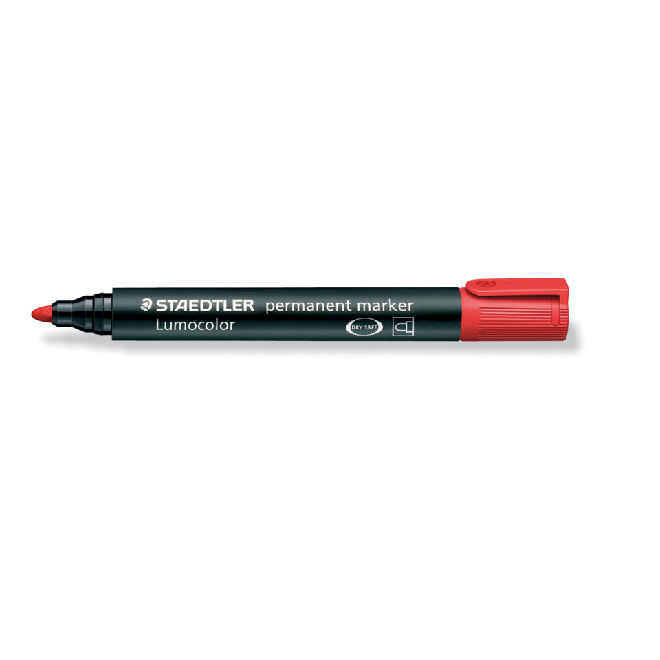 Permanentmarker, Lumocolor, Rote Kappe, Markerstift, Filzstift