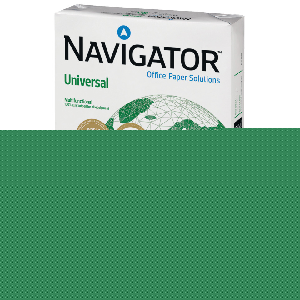 Büropapier, Papierream, Navigator, Universell, Grüner Globus
