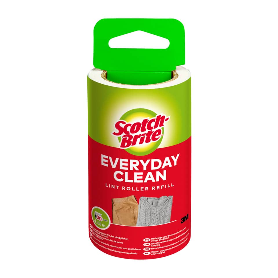 lint roller, Nachfüllrolle, Everyday Clean, 3M, grüne rote Verpackung