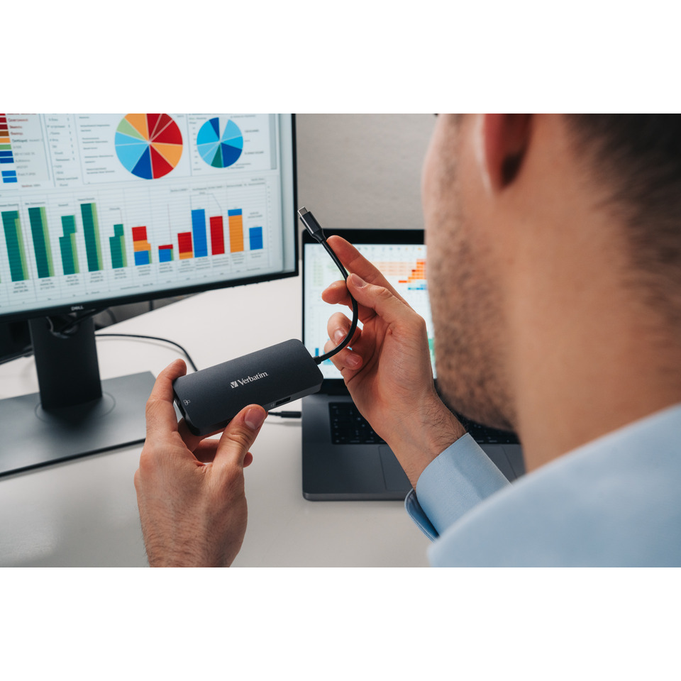 USB-C Hub, Dongle, Monitor, Datenvisualisierung, Analytisches Werkzeug
