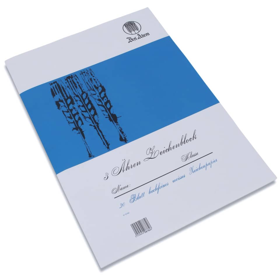 Notizbuch, Spiralblock, Künstlerpapier, Blaues Cover, Reinweißes Papier