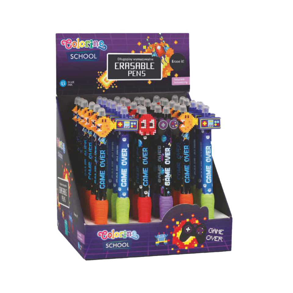 Gelschreiber Game, radierbar, sortiert COLORINO 80419PTR