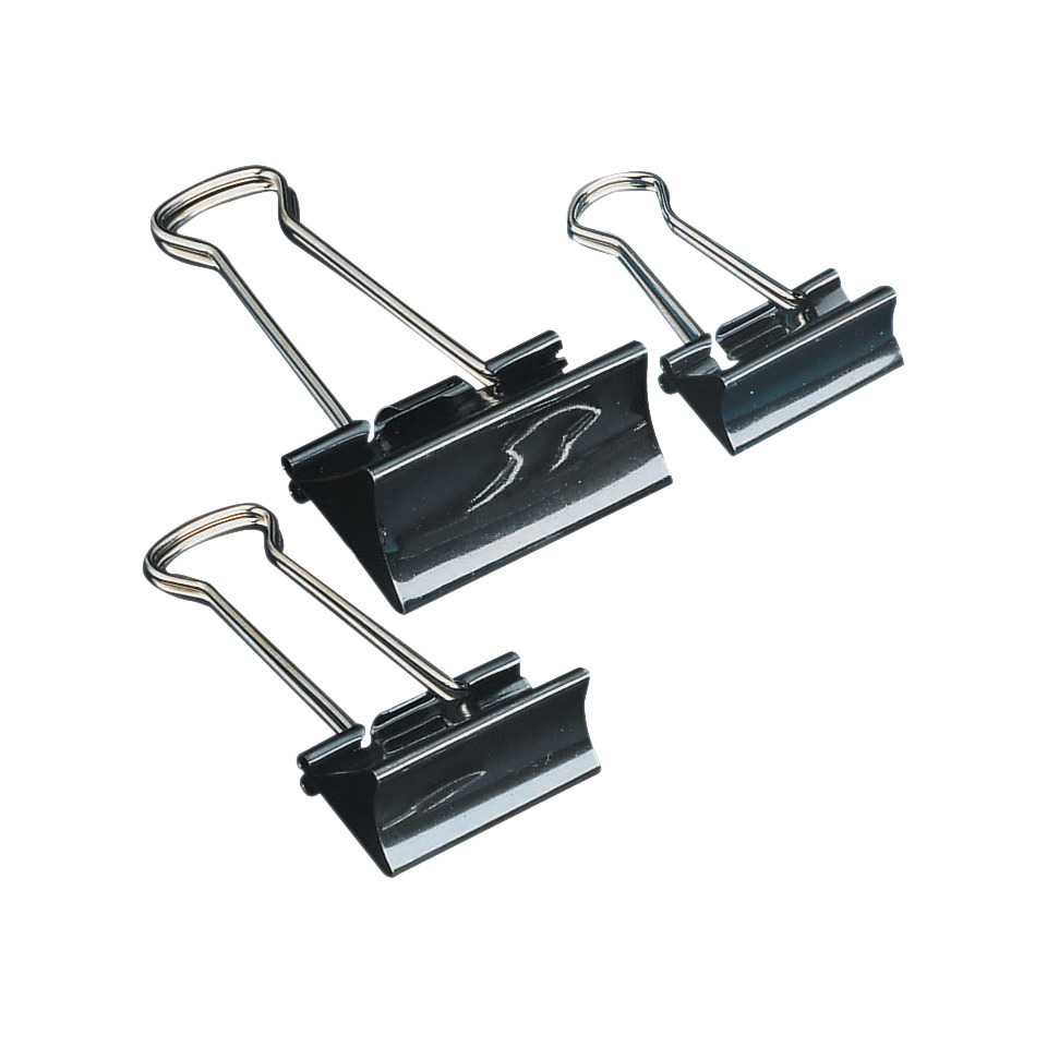 Klammerclip, Binderclip, Stahlclip, Metallclip, Büroclip