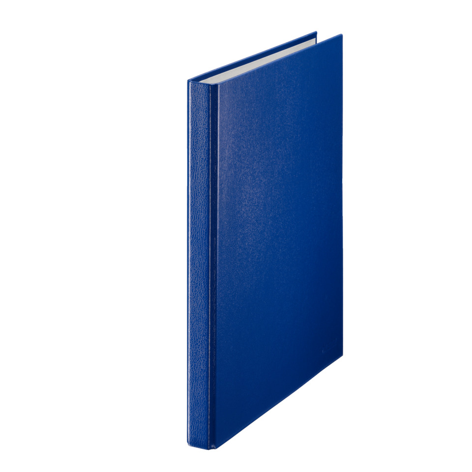 Notizbuch, Kladde, Hardcover, Blau, Glattes Leder