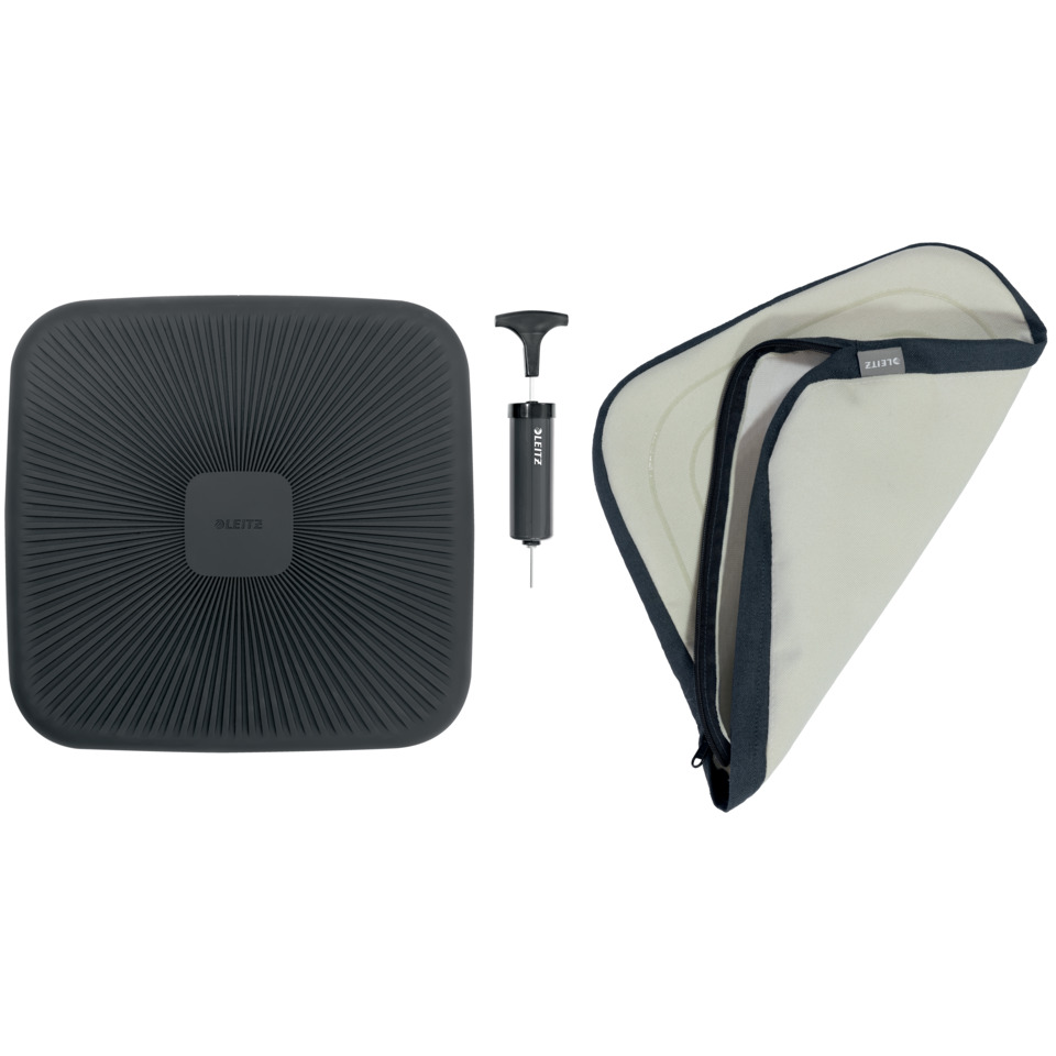  Induktionsplatte,  kabelladegerät,  Halter,  USB-C,  rutschfest, Sitzkissen, aufblasbar, Handpumpe, Textilbezug, schwarz