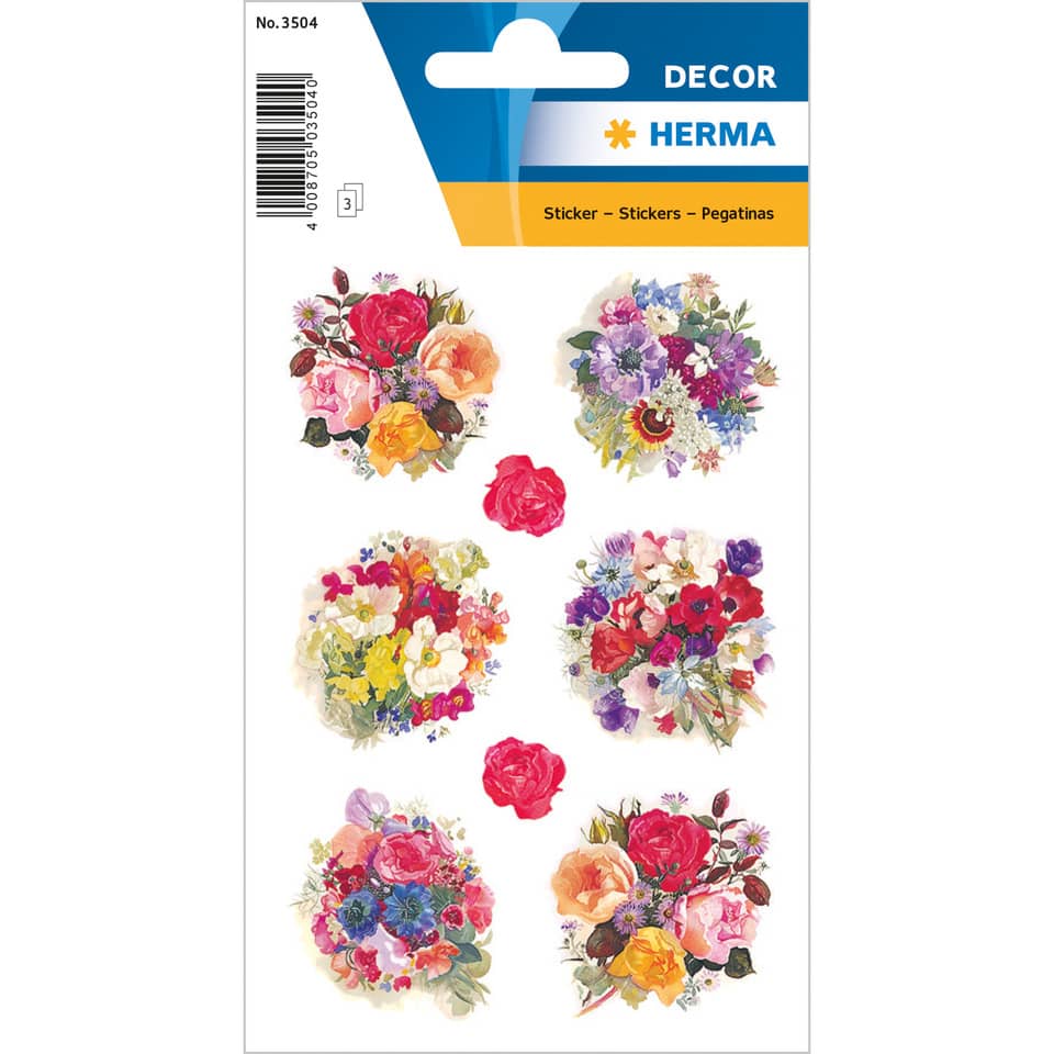 stickers, flower stickers, floral bouquet, bouquet sticker, decorative stickers