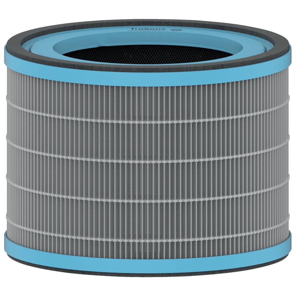 Luftfilter, Filter, Kohlefilter, Kunststoffrahmen, Runde Form