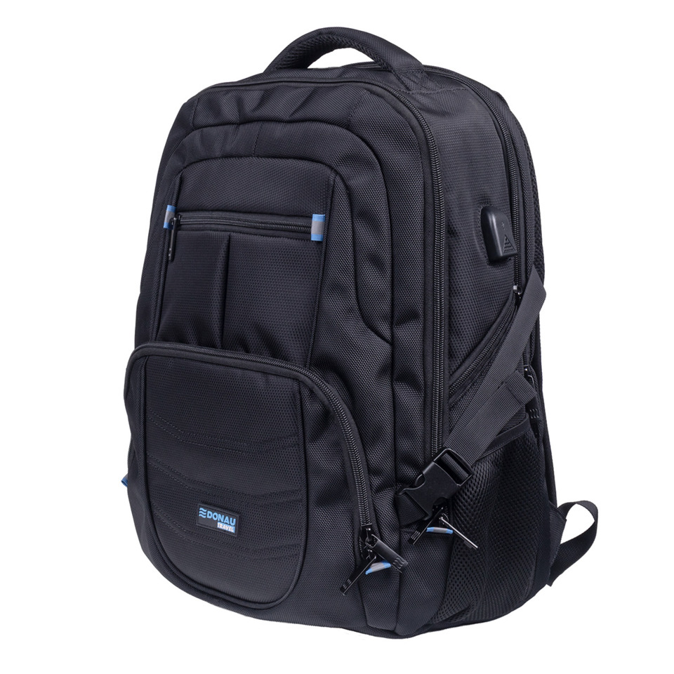 Rucksack, Backpack, Schwarz, Laptopfach, Tasche