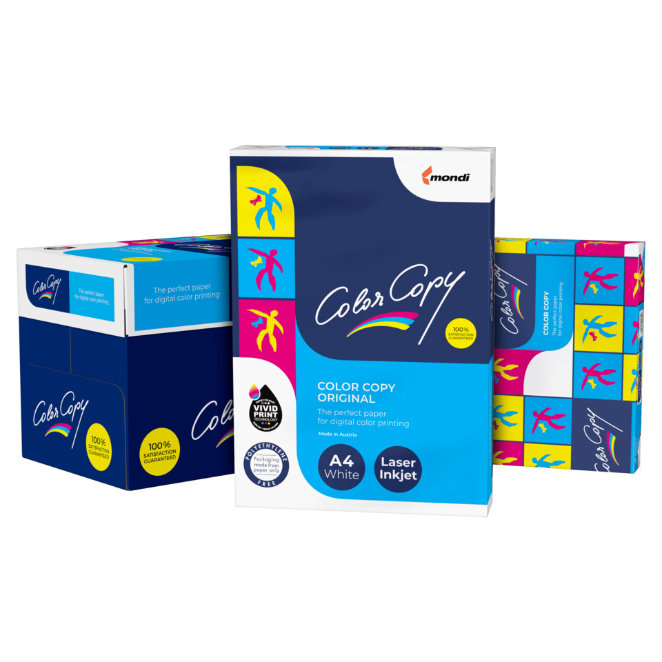 Color Copy, A4, Weiß, Laserdruck, Verpackungskarton