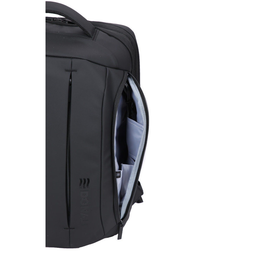 Rucksack, Laptop-Fach, Reißverschluss, schwarz, Backpack-Fronttasche