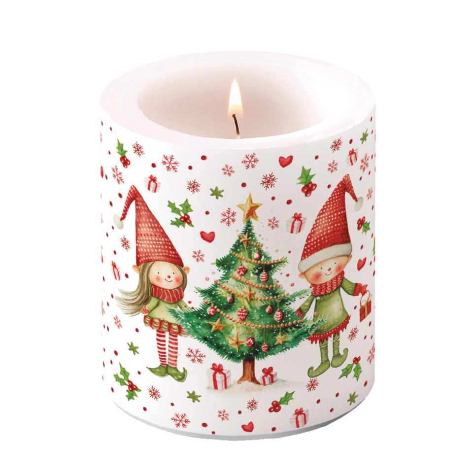 Kerzen, Weihnachtskerze, Weihnachten, Tannenbaum, Gnomen