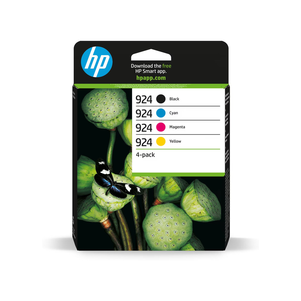 Tintenpatronen, HP Color, 4er-Pack, Farben: Schwarz, Farben: Gelb, Farben: Cyan, Farben: Magenta, Kleeblume?