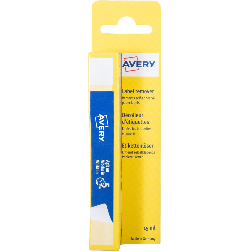 Labelentferner, selbstklebend, Papieretiketten, 15 ml, Made in Germany