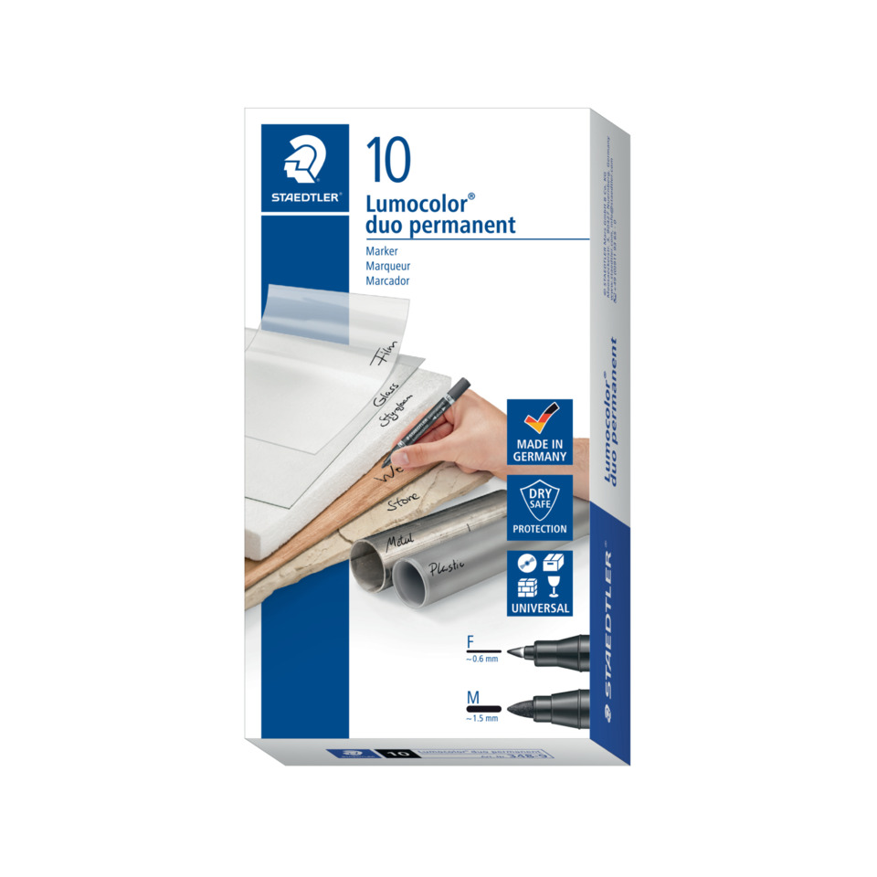 Marker, Permanent marker, Lumocolor, Stiftset, Made in Germany