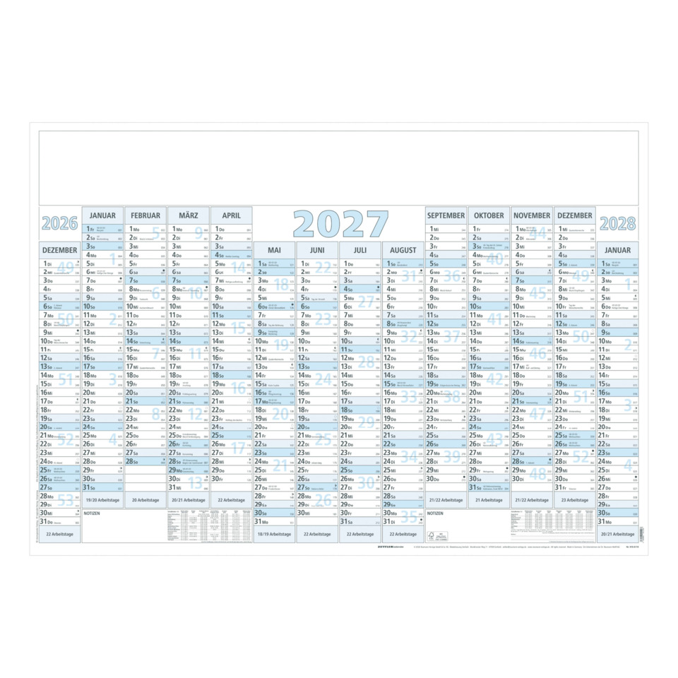 Kalender, Wandkalender, Monatskalender, Monatsübersicht, Datumslayout