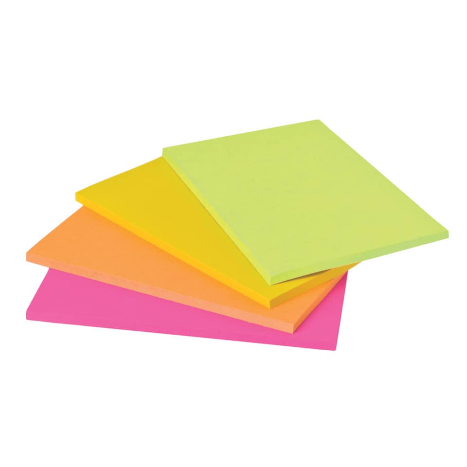 Notizblock, Post-it, Klebezettel, Haftnotizen, Farbenfroh
