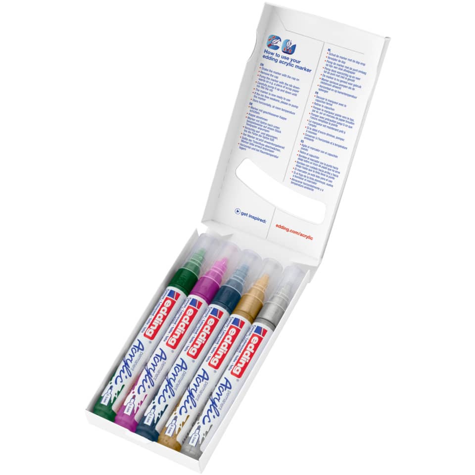 weiße schachtel, Malstifte, Acrylic Marker, mehrfarbiges Set, Kunst und Handwerk