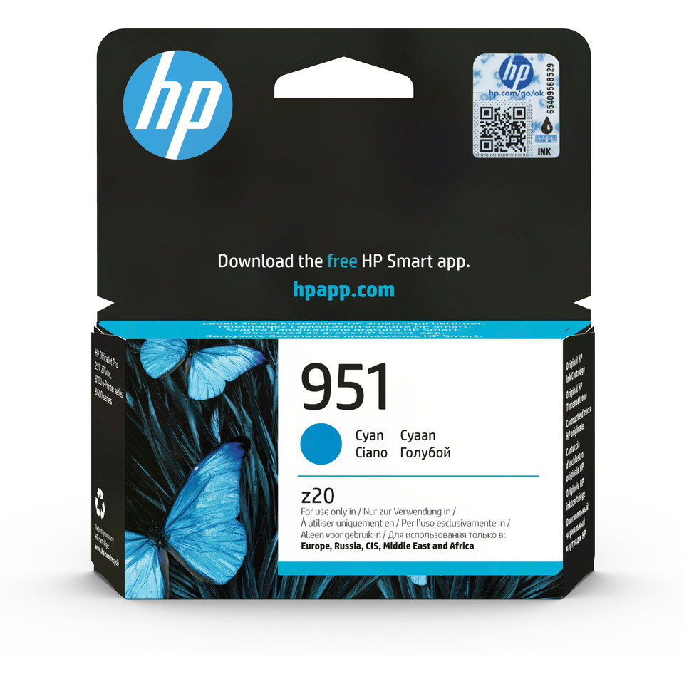 Tintenpatrone, Ciano, Ciano, Z20, HP-Tinte