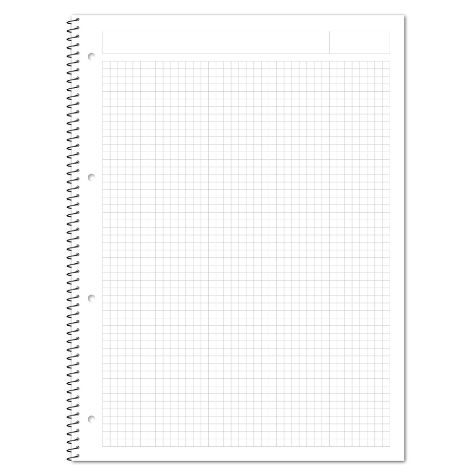 Notizbuch, Spirale, kariertes Papier, Taschenformat, Grau?