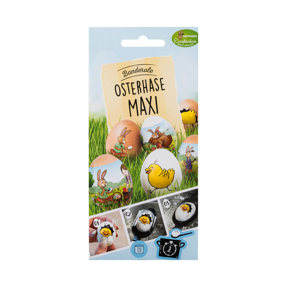Osterhase, Eierfarbe, Eierwurf, Bastelset, Maxi