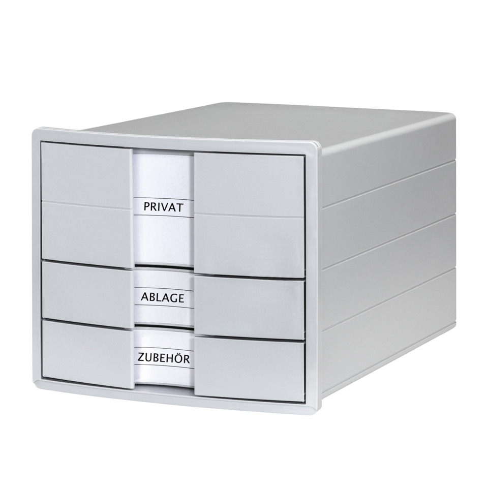 Schubladenbox, Organizer, Kunststoff, Lichtgrau, Schubfachsystem