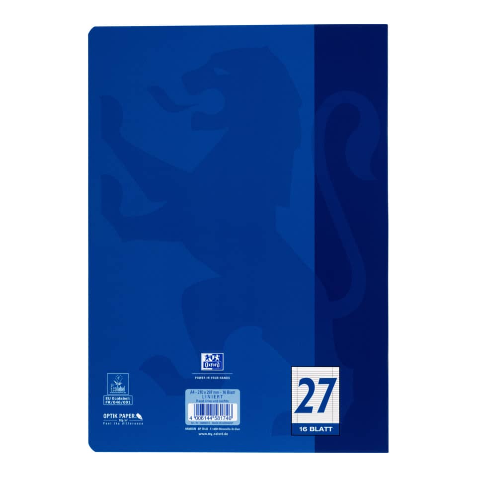blau, Ordner, Dossier, Kartonage, 27 Blatt