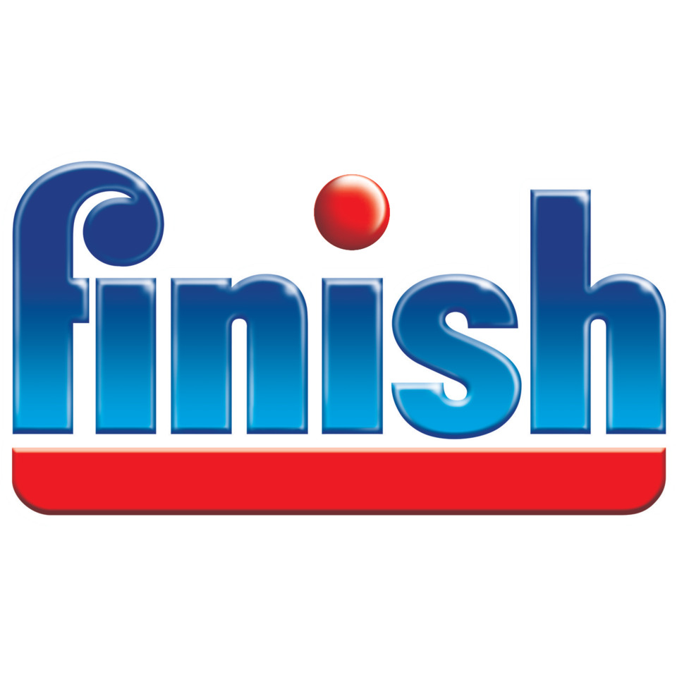 Logo, Finish, Brand-Logo, Rote Unterstreichung, Blaues Farbverlauf-Logo