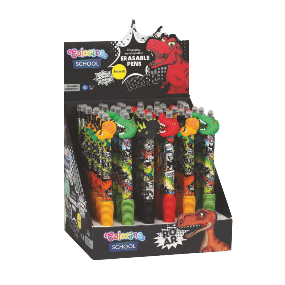 Gelschreiber Dinosaurs, radierbar, sortiert COLORINO 80495PTR
