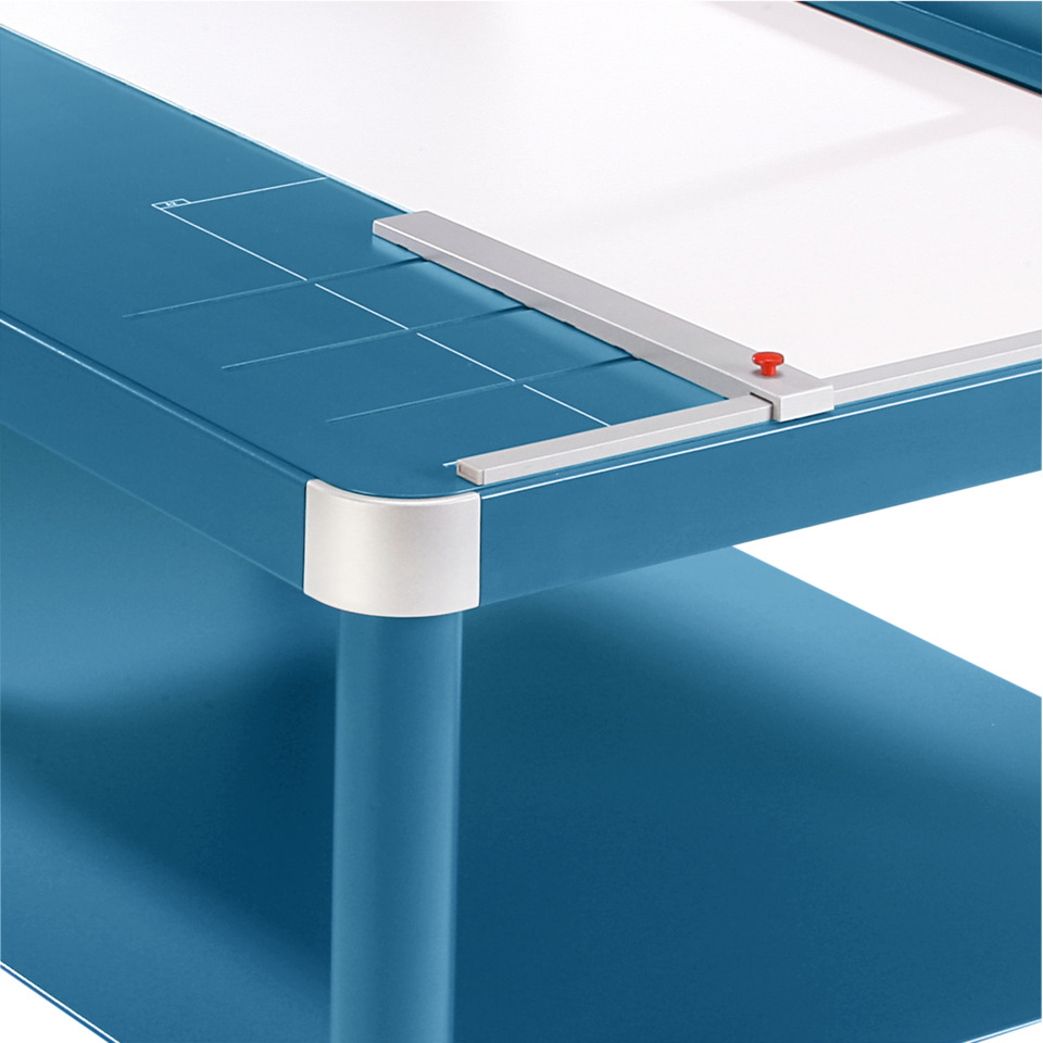 Schneidertisch, Arbeitsplatte, Schüler Tisch, metallklemme, blau