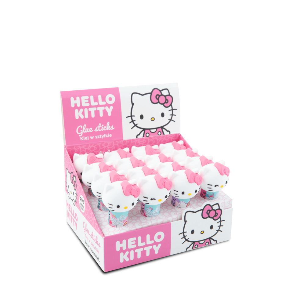 Hello Kitty, Glitzerstifte, Klebestick, Kleberstift, 4-5 cm