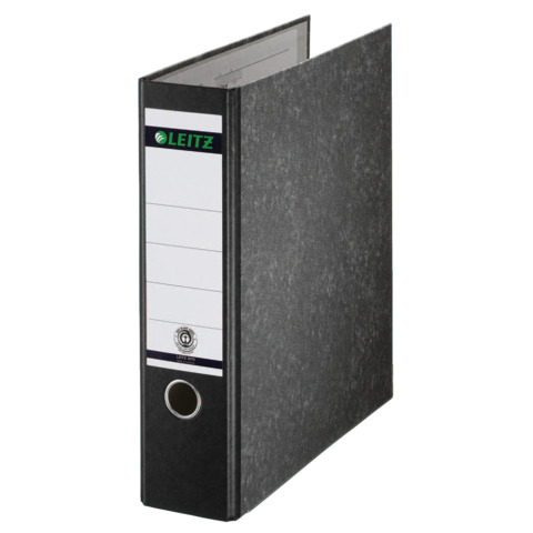 Qualitäts-Ordner 180° ohne Schlitze, A4, 80mm, schwarz LEITZ 1070-00-00